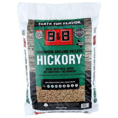 b And Hickory Wood Pellets 20 Lbs - 20 Pound