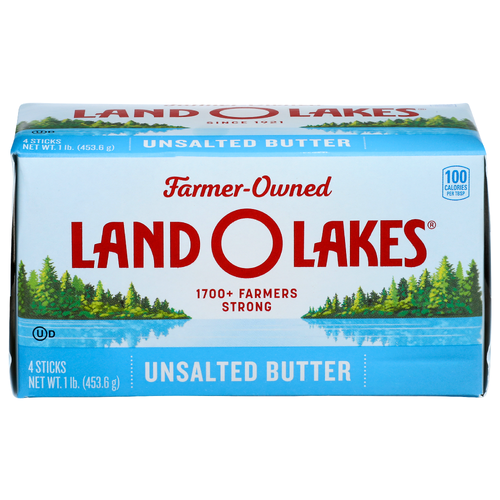 Land O Lakes Unsalted Butter - 0.25 Pound - 4 Count
