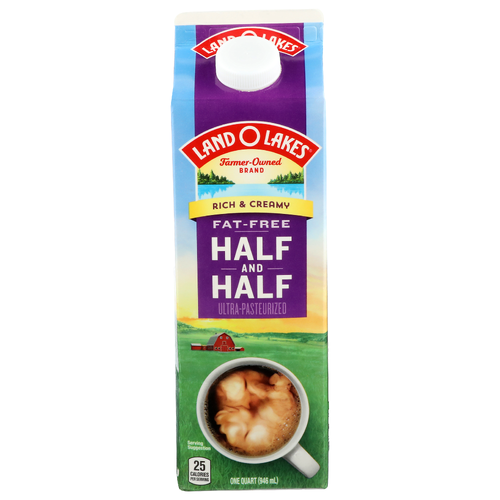 Land O Lakes Fat-Free Half and Half - 1 Quart