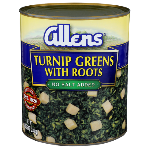 Allens With Roots Turnip Greens - 6 Pound