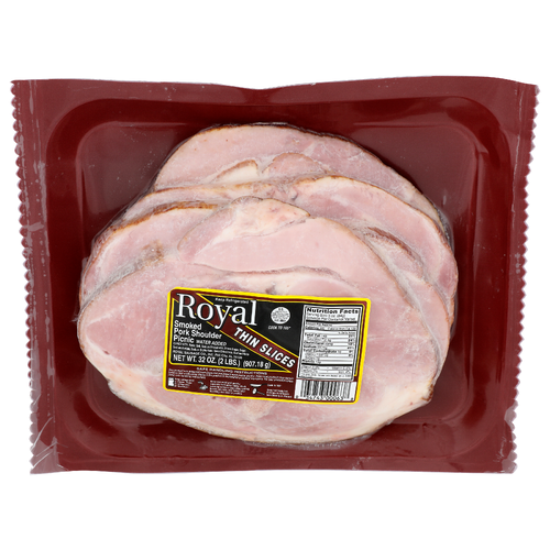Royal Thin Slices Smoked Pork Shoulder Picnic - 32 Ounce