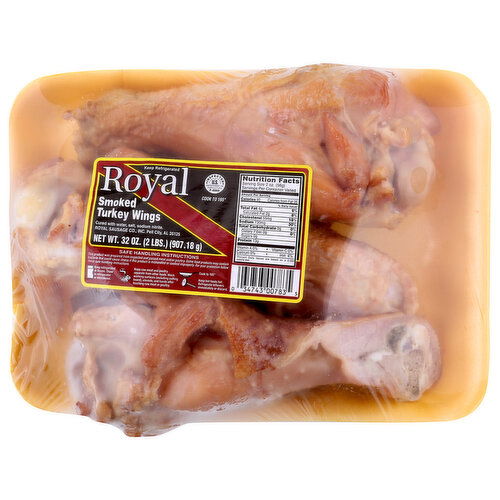 Royal Cajun Smoked Turkey Wings - 32 Ounce
