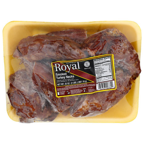 Royal Smoked Turkey Necks - 32 Ounce