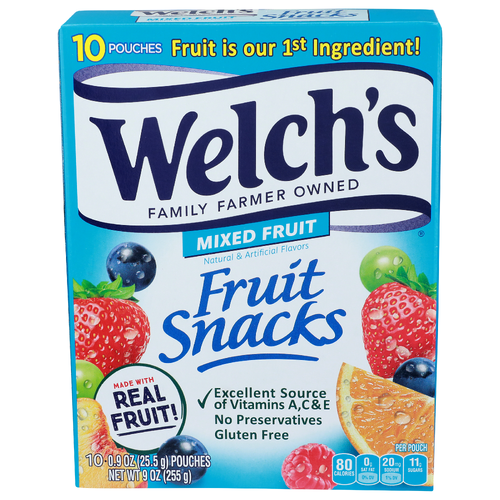 WELCH's Mixed Fruit Snacks - 0.9 Ounce - 10 Count Image 1 of 4