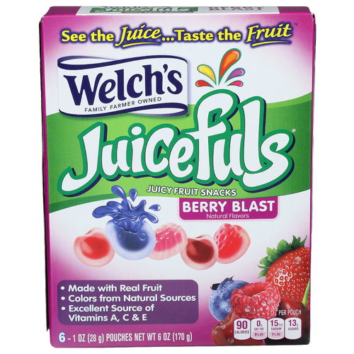 Welch's Juicefuls Berry Blast Juicy Fruit Snacks - 6 Ounce