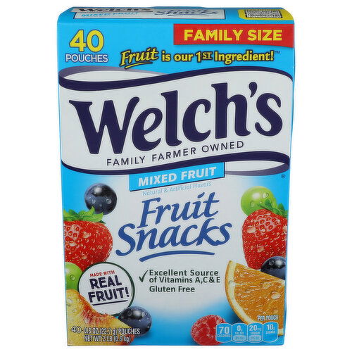 Welchs Mixed Fruit Snacks - 0.05 Pound - 40 Count