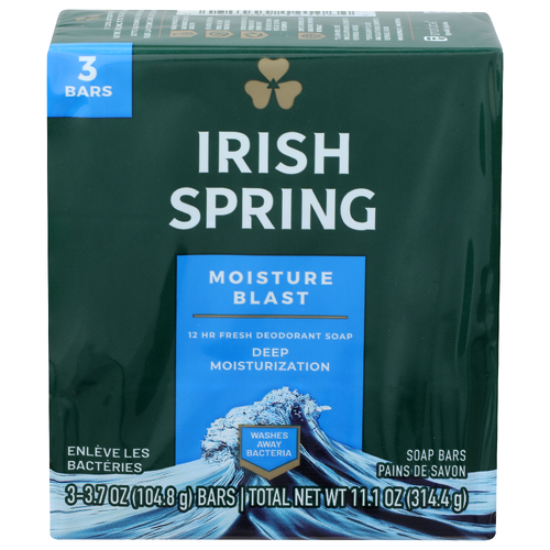 Irish Spring Soap Bars - 3.7 Ounce - 3 Count