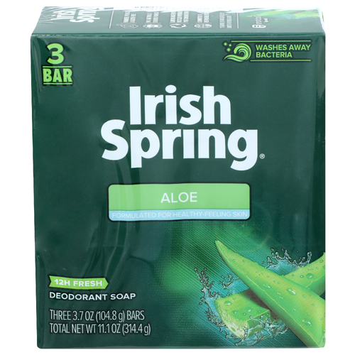 Irish Spring Aloe Deodorant Soap - 3.7 Ounce - 3 Count