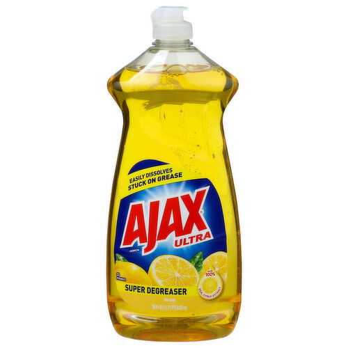 Ajax Ultra Lemon Super Degreaser Dish Liquid - 28 Fluid Ounce