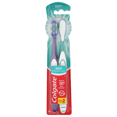 Colgate Soft Toothbrush - 2 Count