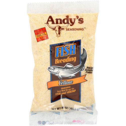 ANDY'S SEASONING Breading Fish - 10 Ounce