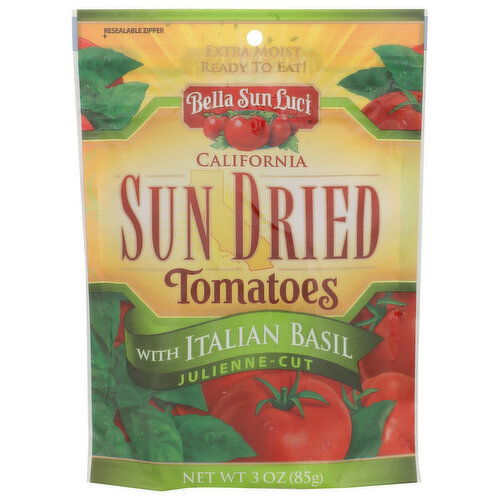 Bella Sun Luci Julienne-Cut Sun Dried Tomatoes Italian Basil - 3 Ounce - 1 Count