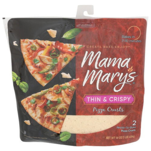 MAMA MARY'S 12 Thin Pizza Crust - 8 Ounce - 2 Count