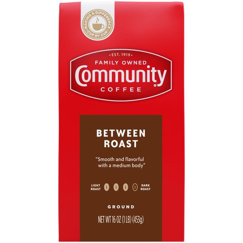 Community Coffee Between Roast Ground Firm Pack - 16 Ounce