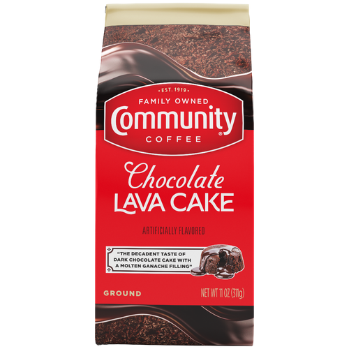 Community Coffee Chocolate Lava Cake Medium Roast Ground Coffee - 11 Ounce