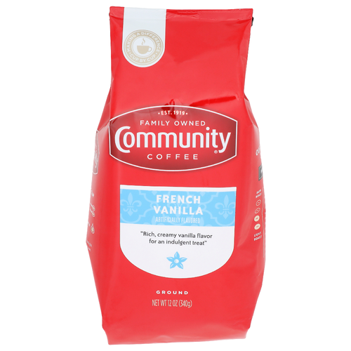Community Coffee French Vanilla Ground - 12 Ounce