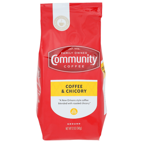 Community Coffee Ground & Chicory - 12 Ounce