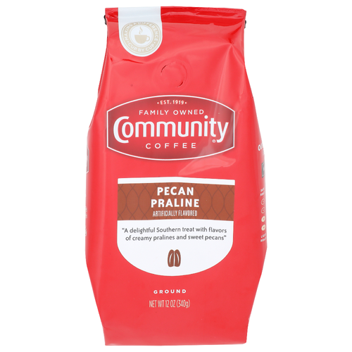 Community Coffee Pecan Praline Ground - 12 Ounce