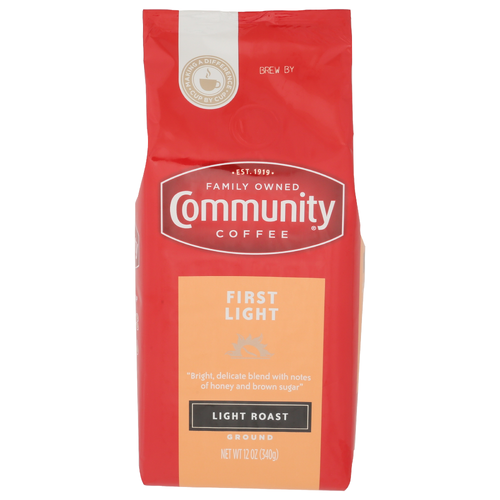 Community Coffee Grnd First Light - 12 Ounce