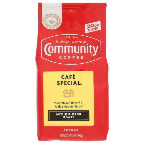 Community Coffee Café Special Medium Dark Roast Ground - 20 Ounce Image 1 of 2