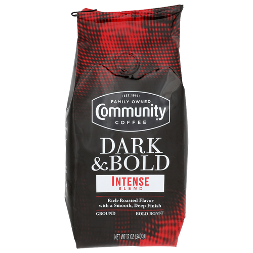Community Coffee Dark & Bold Ground - 12 Ounce