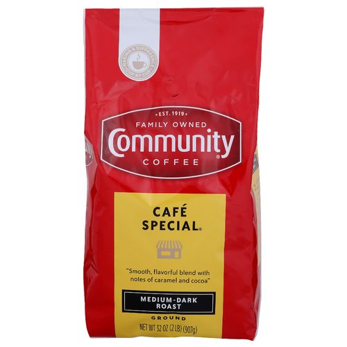 Community Coffee Medium-Dark Roast Café Special Ground - 32 Ounce
