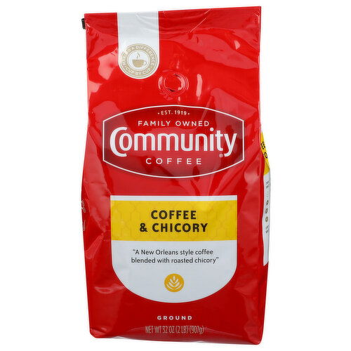 Community Coffee Ground & Chicory - 32 Ounce