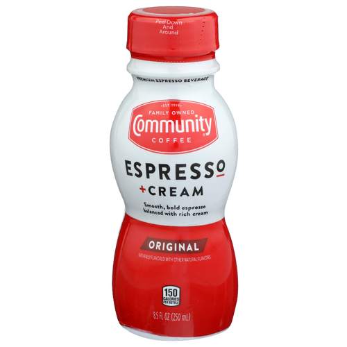 Community Coffee Original Espresso + Cream - 8.5 Fluid Ounce