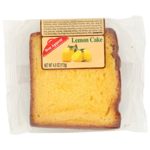 Bon Appetit Cake Lemon Sliced - 4 Ounce