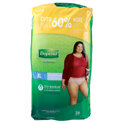 Depend Xl Maximum Fit-Flex Underwear - 26 Count