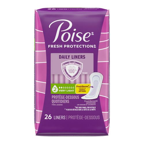 Poise Fresh Protection Very Light Daily Liners - 26 Count Image 1 of 2