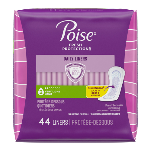 Poise Fresh Protection Very Light Daily Liners - 44 Count Image 1 of 2