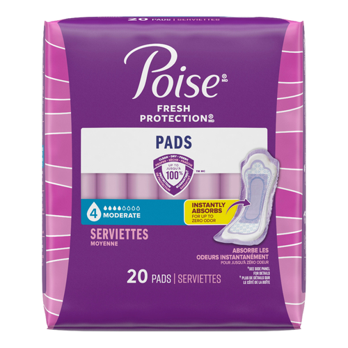 Poise Fresh Protection Moderate Absorbency Pads - 20 Count Image 1 of 2