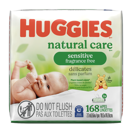 Huggies Natural Care Sensitive Fragrance Free Wipes - 56 Count - 3 Count Image 1 of 2