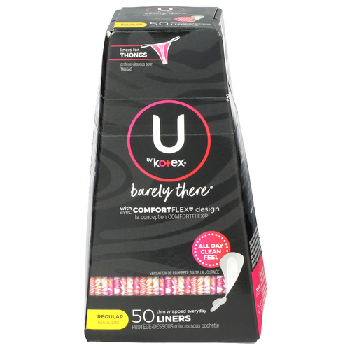 U By Kotex Regular Barely There - 50 Count