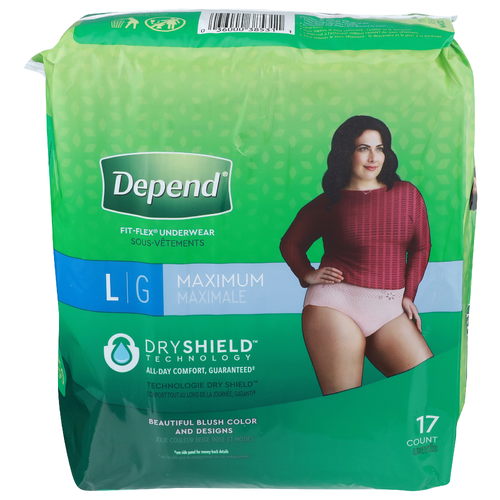 Depend l Maximum Fit-Flex Underwear - 17 Count