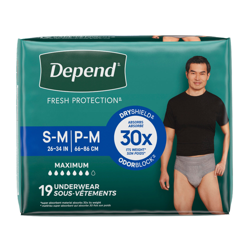 Depend Maximum Absorbency Underwear for Men Size S/M - 19 Count Image 1 of 2