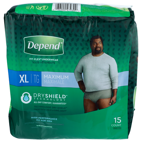 Depend Xl Maximum Fit-Flex Underwear - 15 Count