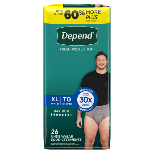 Depend Fresh Protection Maximum Absorbency Underwear For Men Size XL - 26 Count Image 1 of 2