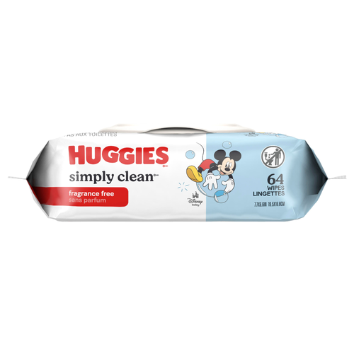 Huggies Simply Clean Fragrance Free Wipes - 64 Count Image 1 of 2