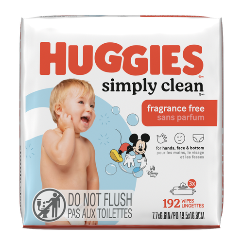 Huggies Simply Clean Fragrance Free Wipes - 64 Count - 3 Count Image 1 of 2