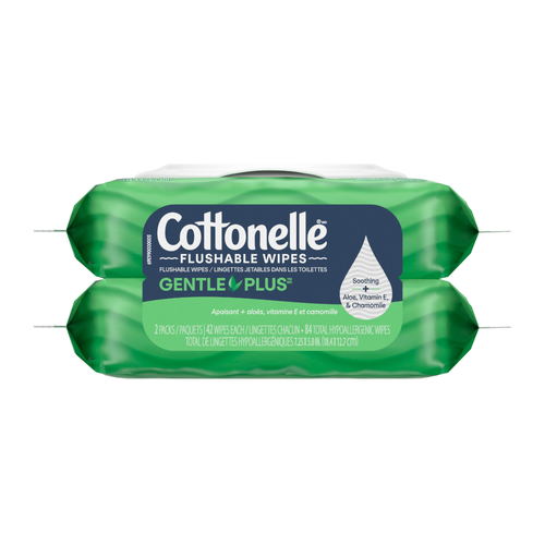Cottonelle GentlePlus Flushable Wipes - 2 Count Image 1 of 2