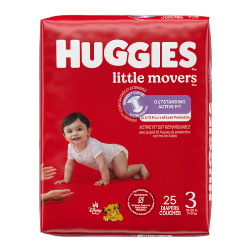 Huggies Little Movers Size 3 Diapers - 25 Count Image 1 of 2
