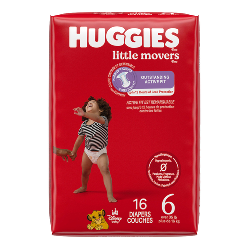 Huggies Little Movers Size 6 Diapers - 16 Count Image 1 of 2