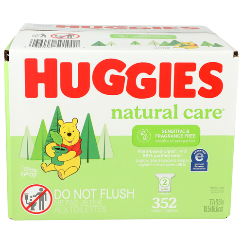 Huggies Natural Care Wipes - 352 Count