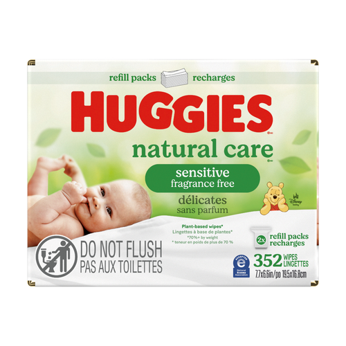 Huggies Natural Care Sensitive Fragrance Free Wipes - 176 Count - 2 Count Image 1 of 2
