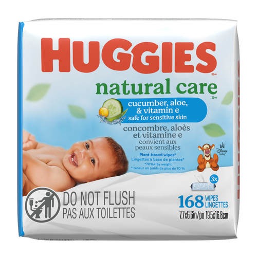 Huggies Natural Care Cucumber, Aloe & Vitamin E Wipes - 56 Count - 3 Count Image 1 of 2