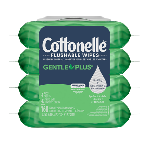 Cottonelle GentlePlus Flushable Wipes - 4 Count Image 1 of 2
