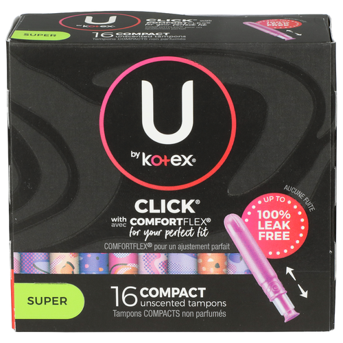 U By Kotex Click Tampons - 16 Count