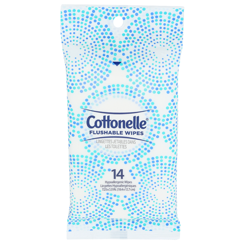 Cottonelle Flushable Wipes - 14 Count